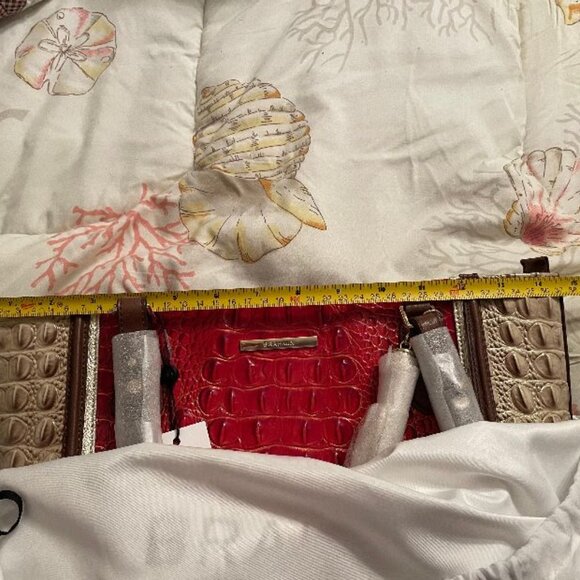 BRAHMIN CROC EMBOSSED MELBOURNE LEATHER MED./LARGE SATCHEL TOTE NWT & REGISTRAT - Picture 11 of 16